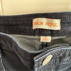Knox Rose Dark Wash Stretch Denim Flare Jeans
